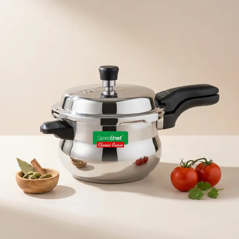 Classic Curve Stainless Steel Pressure Cooker