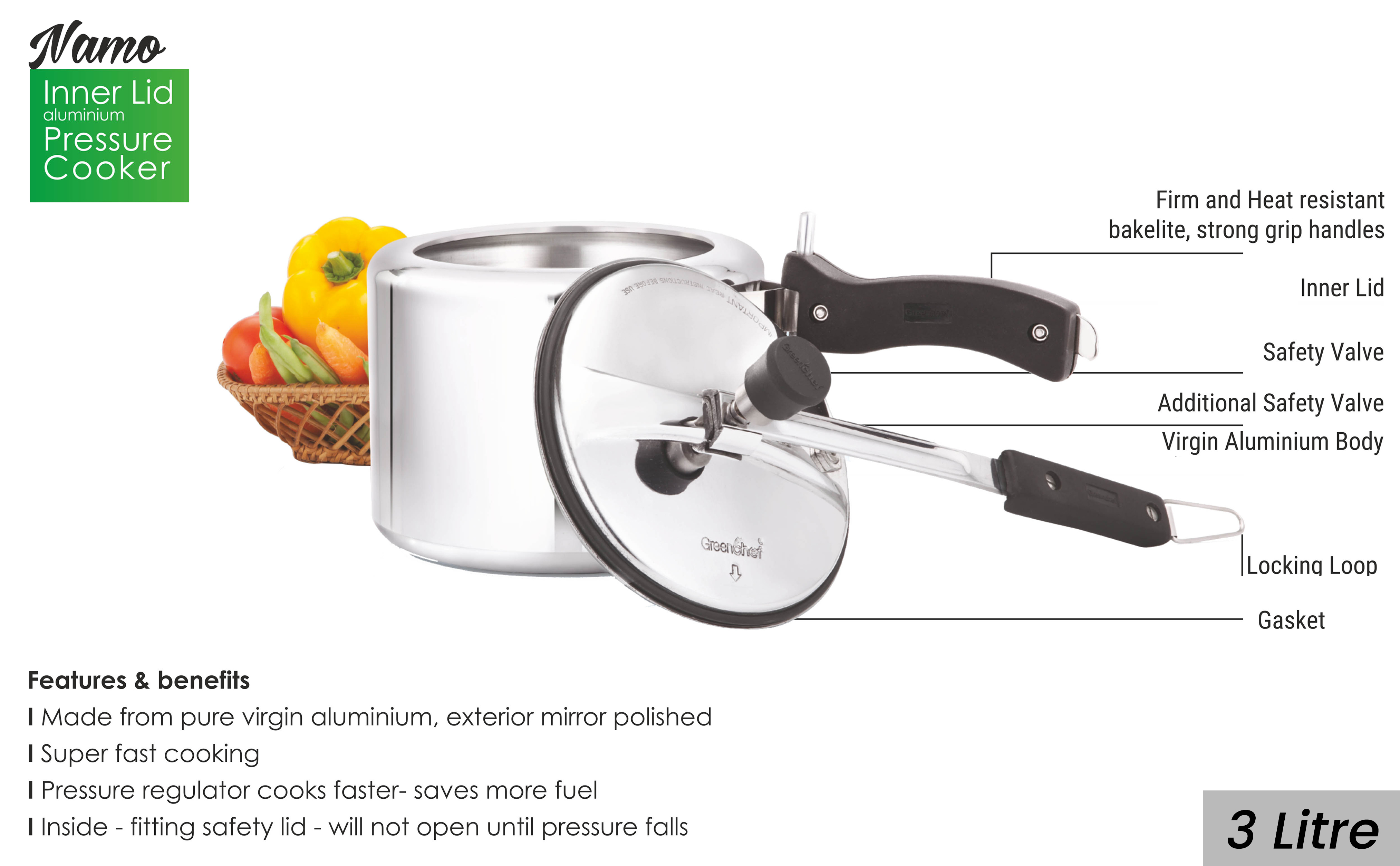 Inner Lid Pressure Cooker